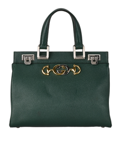 Small Zumi, Leather, Green, 569712, S, 3*